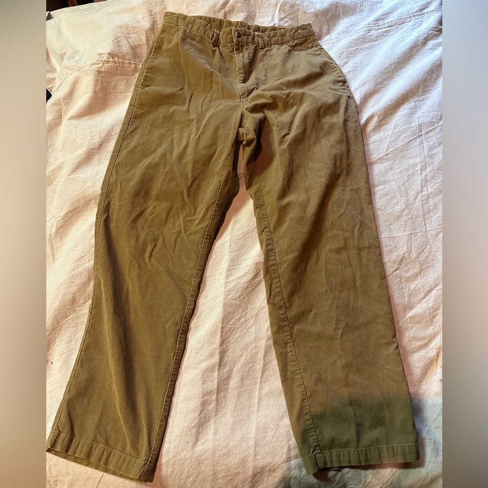 DKNY men’s 36/32 corduroy pants tan